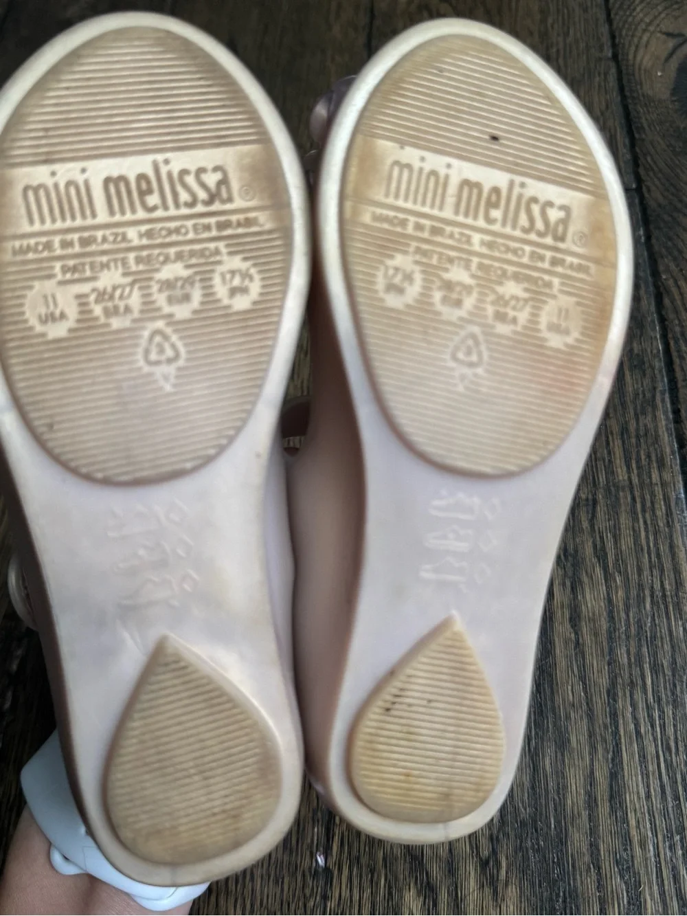 Mini Melissa Pink Floral Jelly Mary Jane Shoes with Flower Appliqués